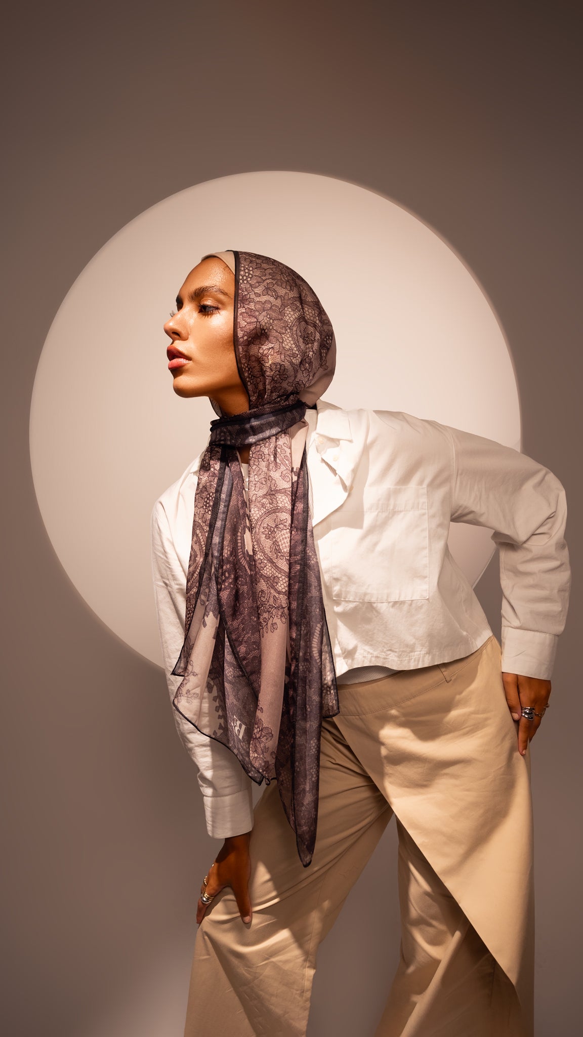 A Lace Story in Shades of Burgundy & Nude