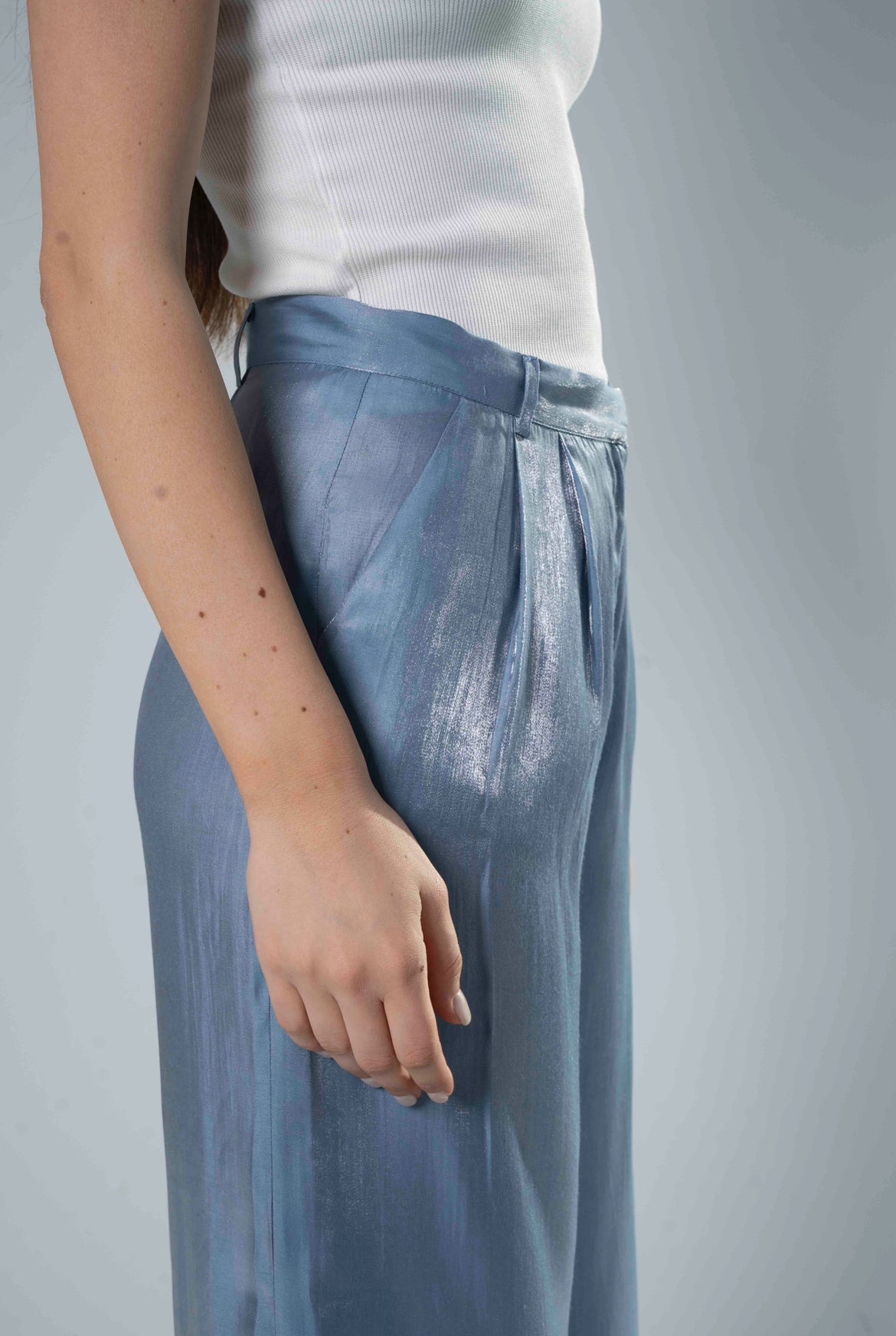 Love Me Shimmer Pants in Blue