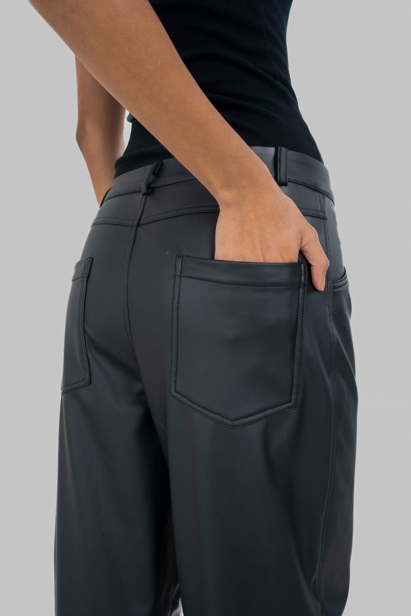 The Bold: Black Leather Pants