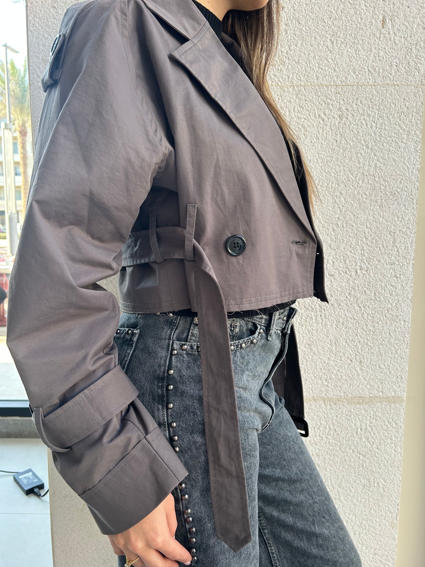 The Mini Trench in Grey