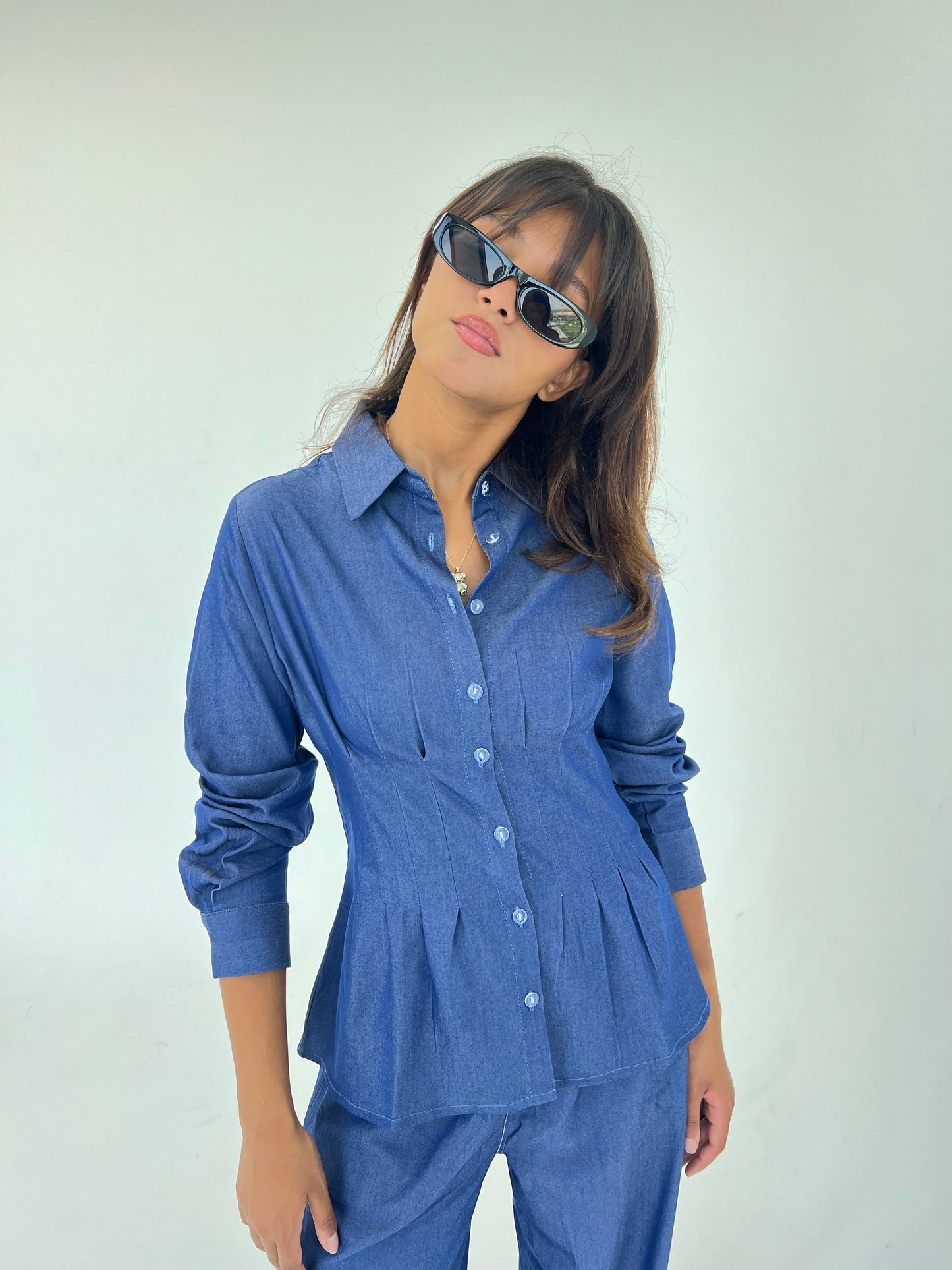 Hourglass Shirt in Light Jeans