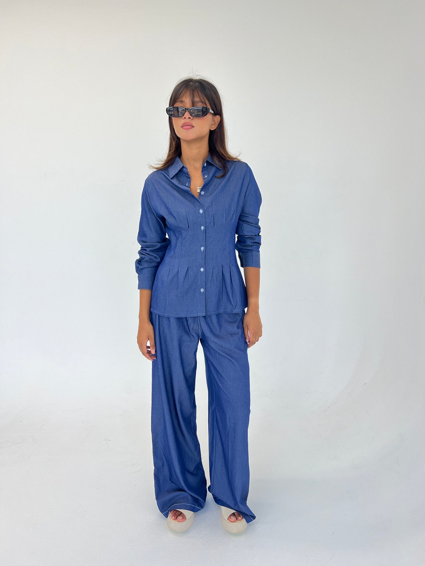 Hourglass Shirt in Light Jeans