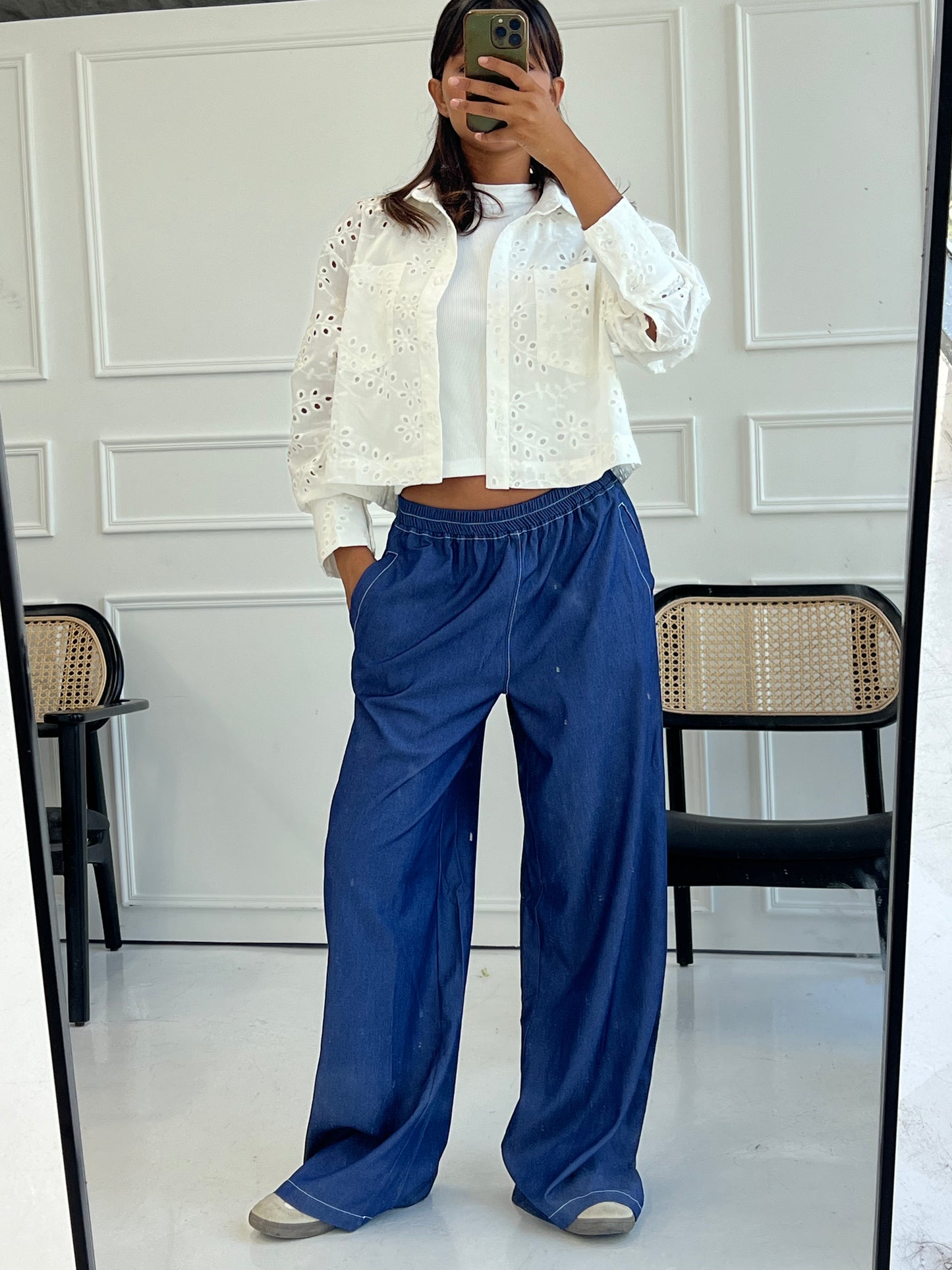 Hourglass Pants in Blue Light Jeans