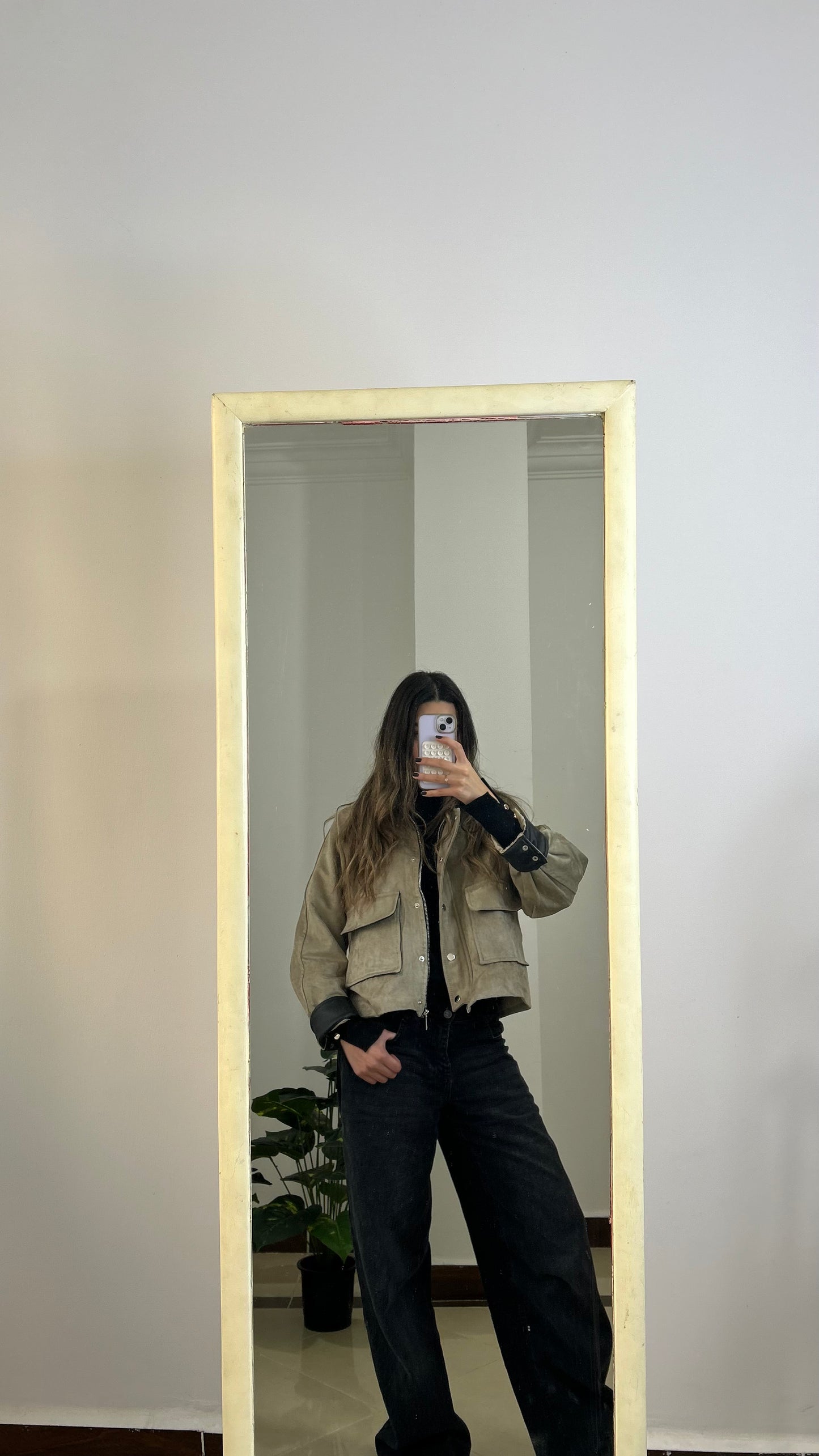 The Barn Jacket in Olive Suede