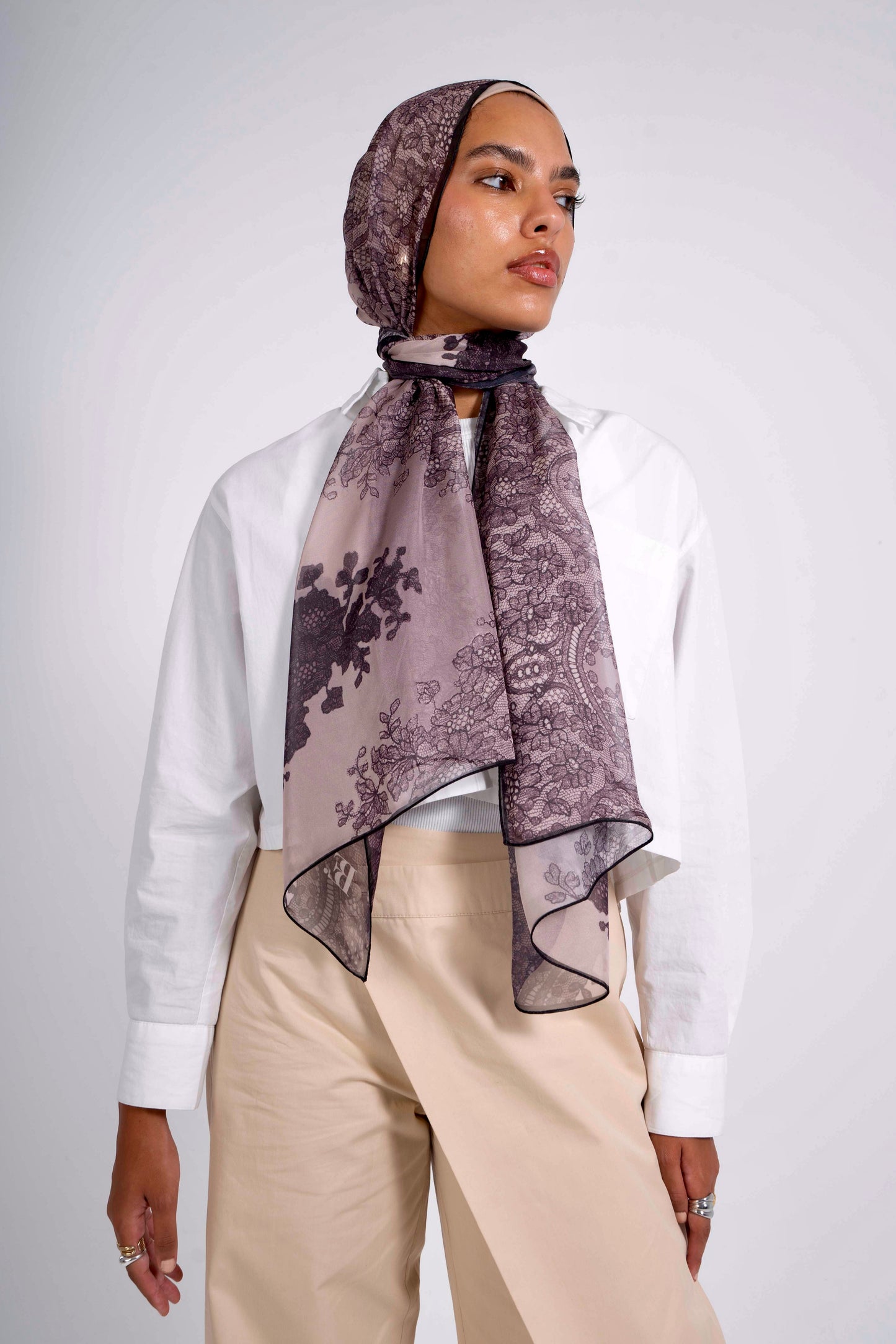 A Lace Story in Shades of Burgundy & Nude