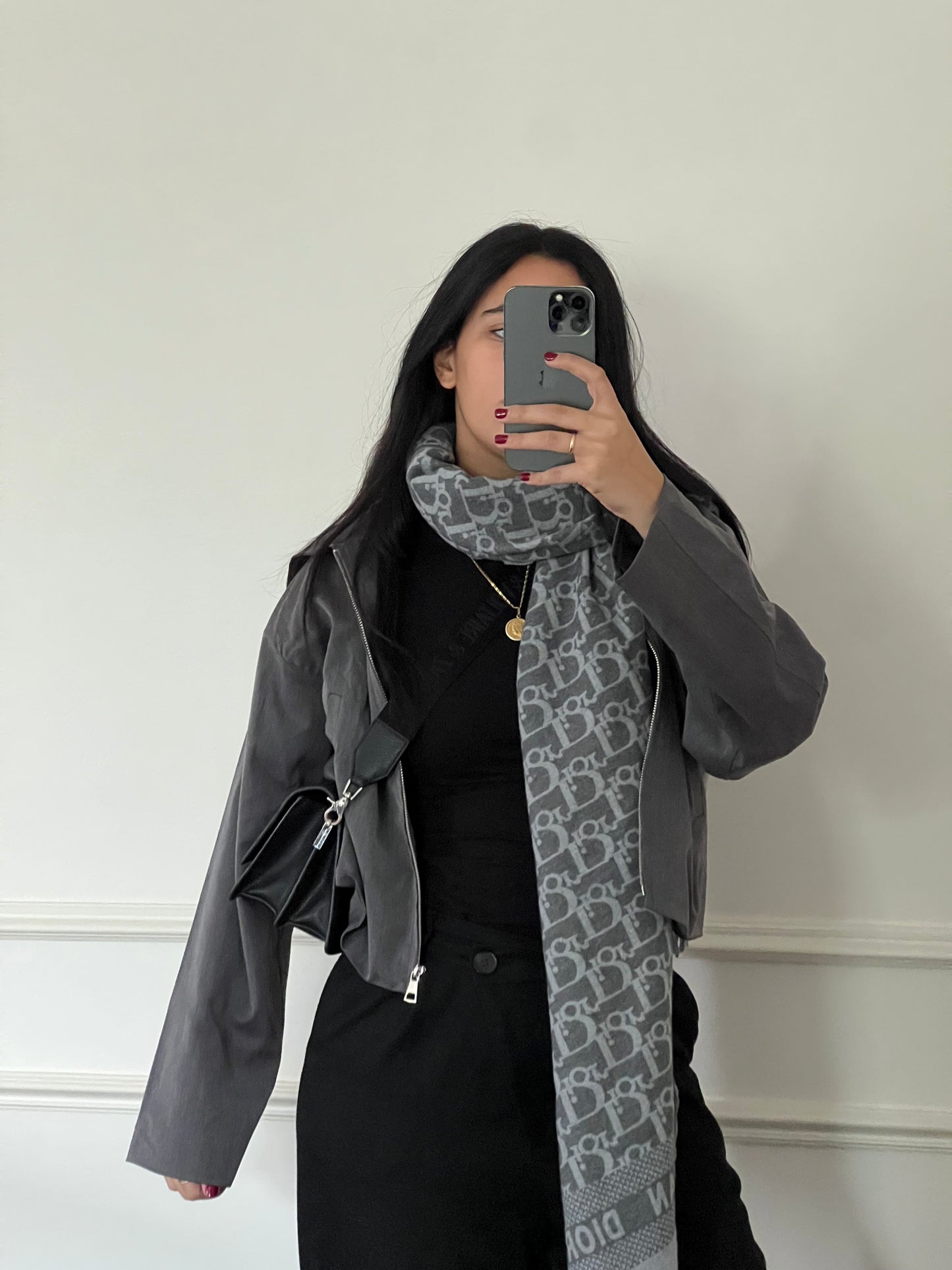 Woman in Grey // Wool Hooded Jacket