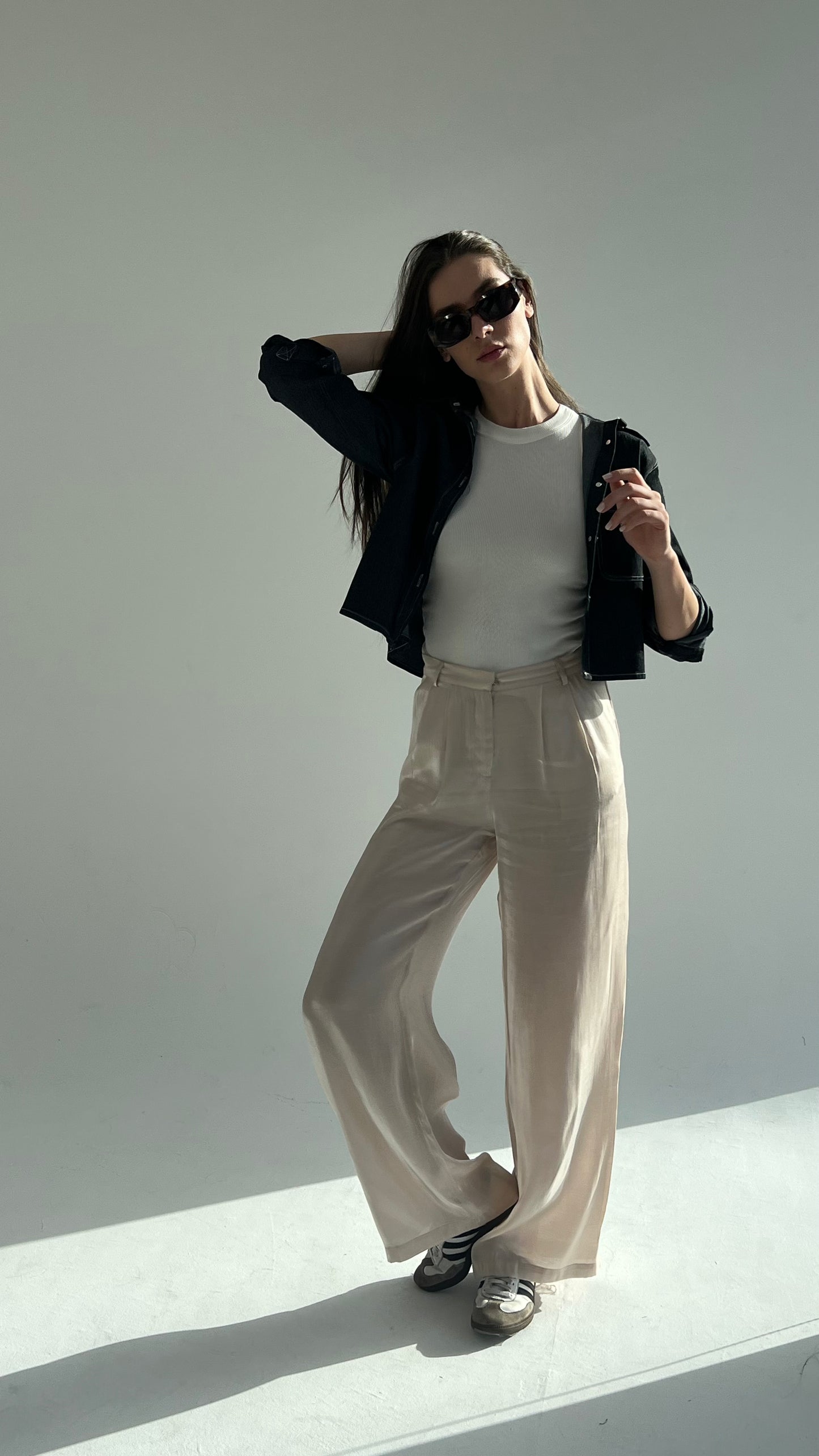 Love Me Shimmer Pants in Nude
