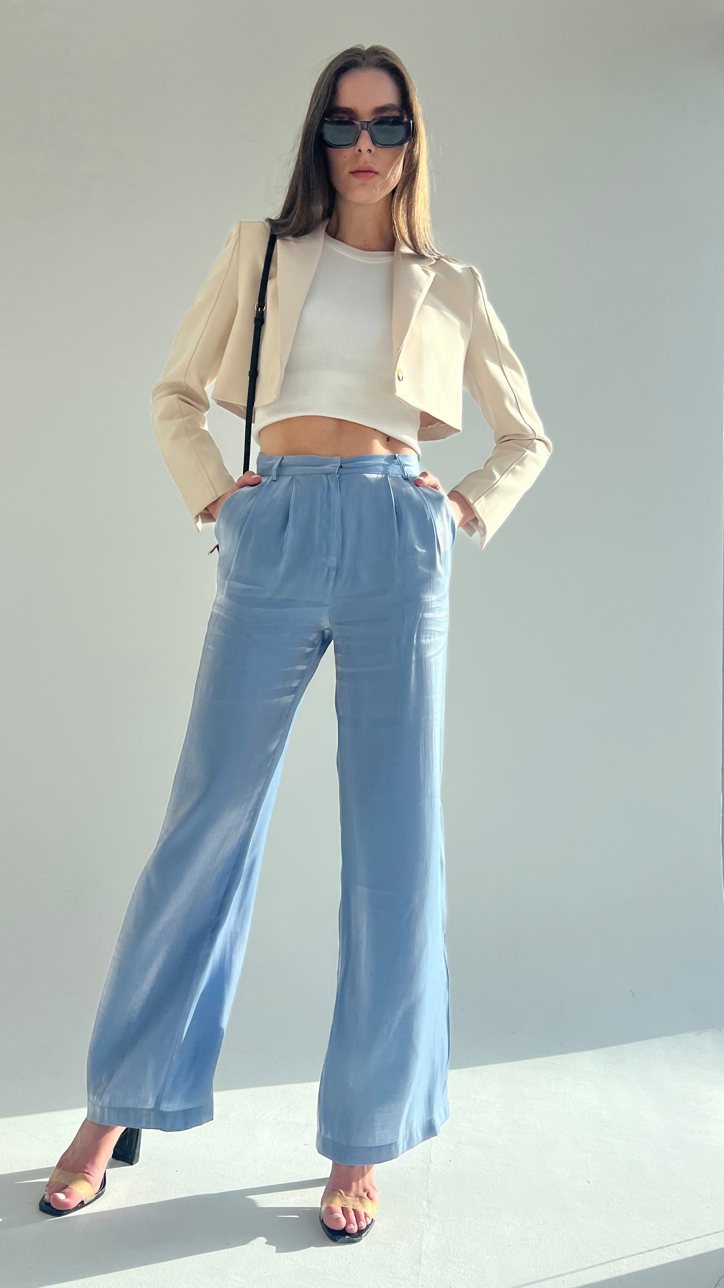 Love Me Shimmer Pants in Blue