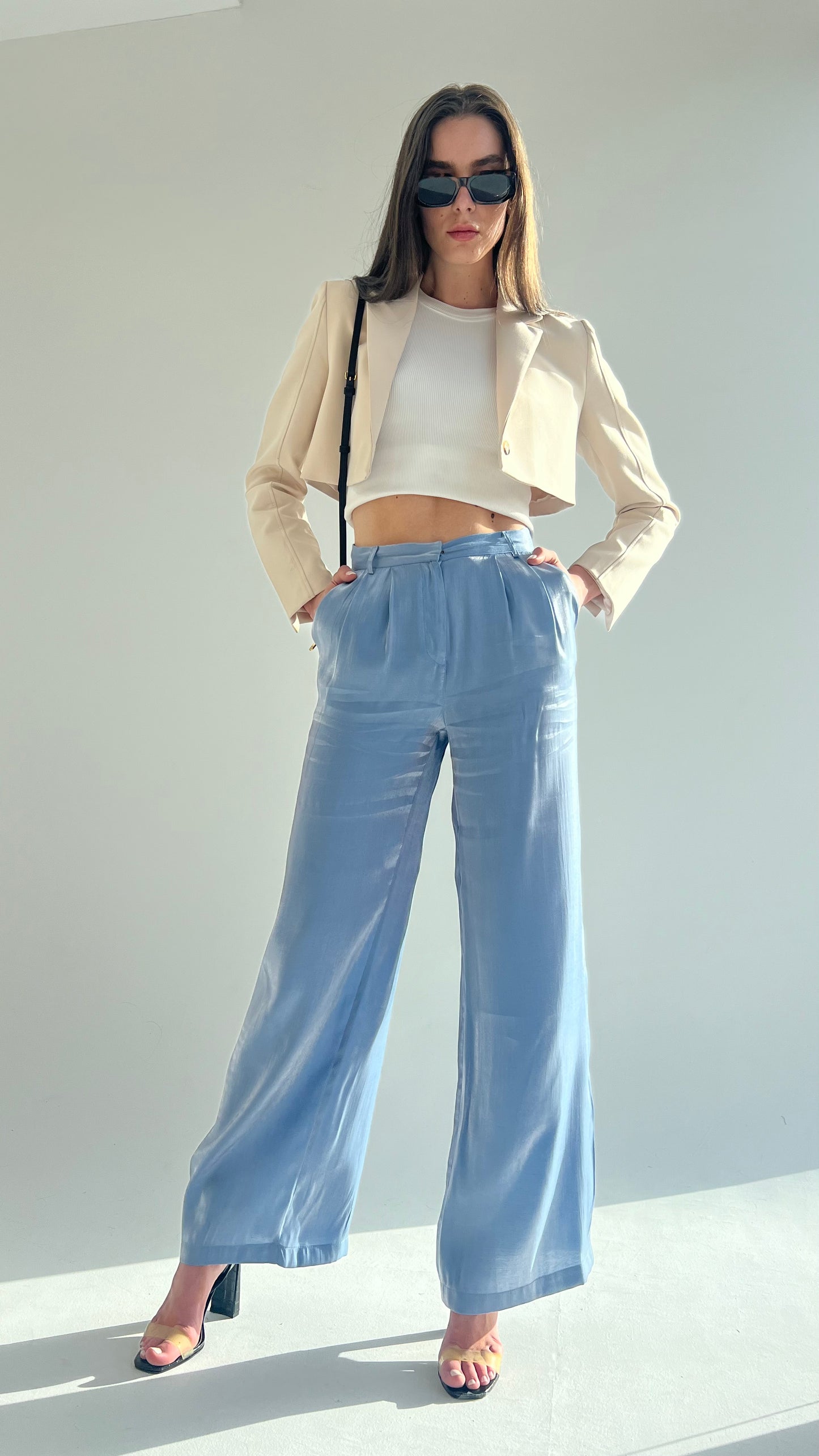 Love Me Shimmer Pants in Blue