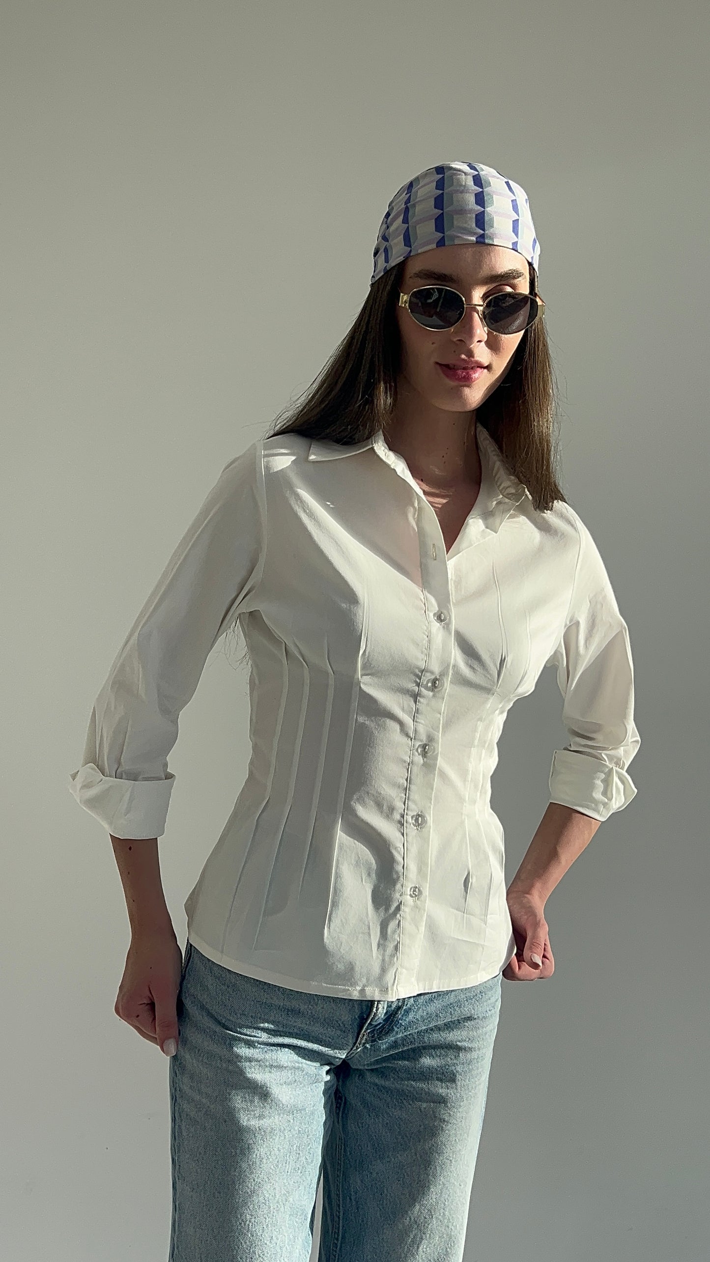 Hourglass Shirt in White