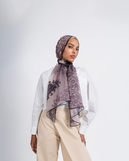 A Lace Story in Shades of Burgundy & Nude