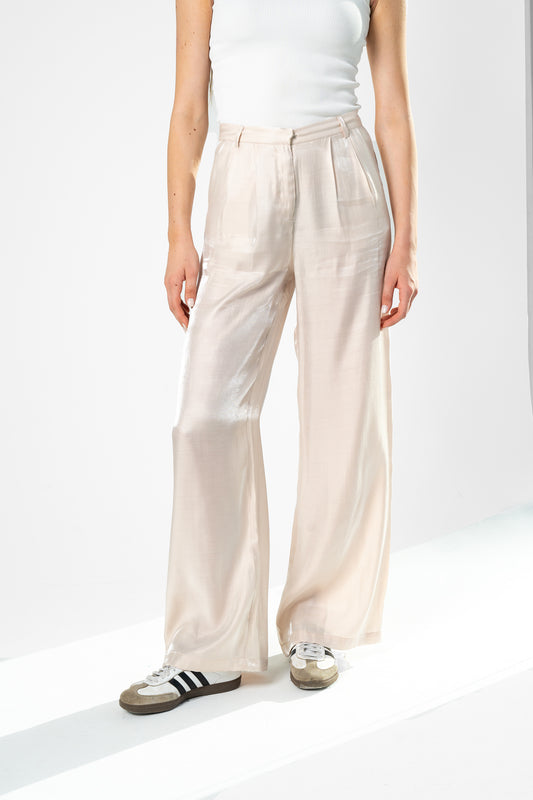 Love Me Shimmer Pants in Nude