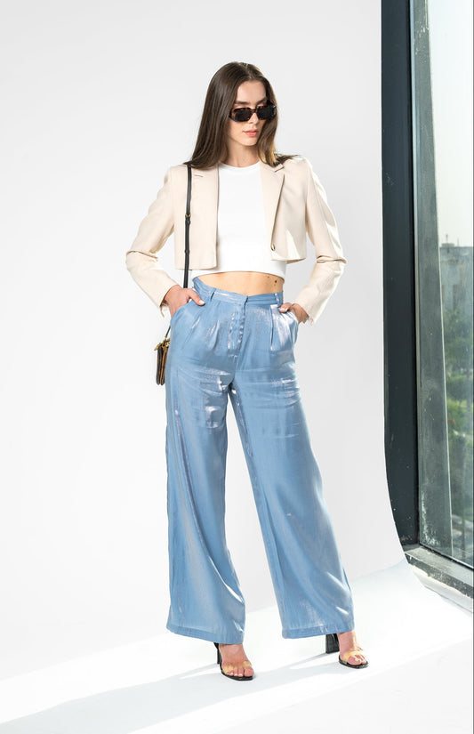 Love Me Shimmer Pants in Blue