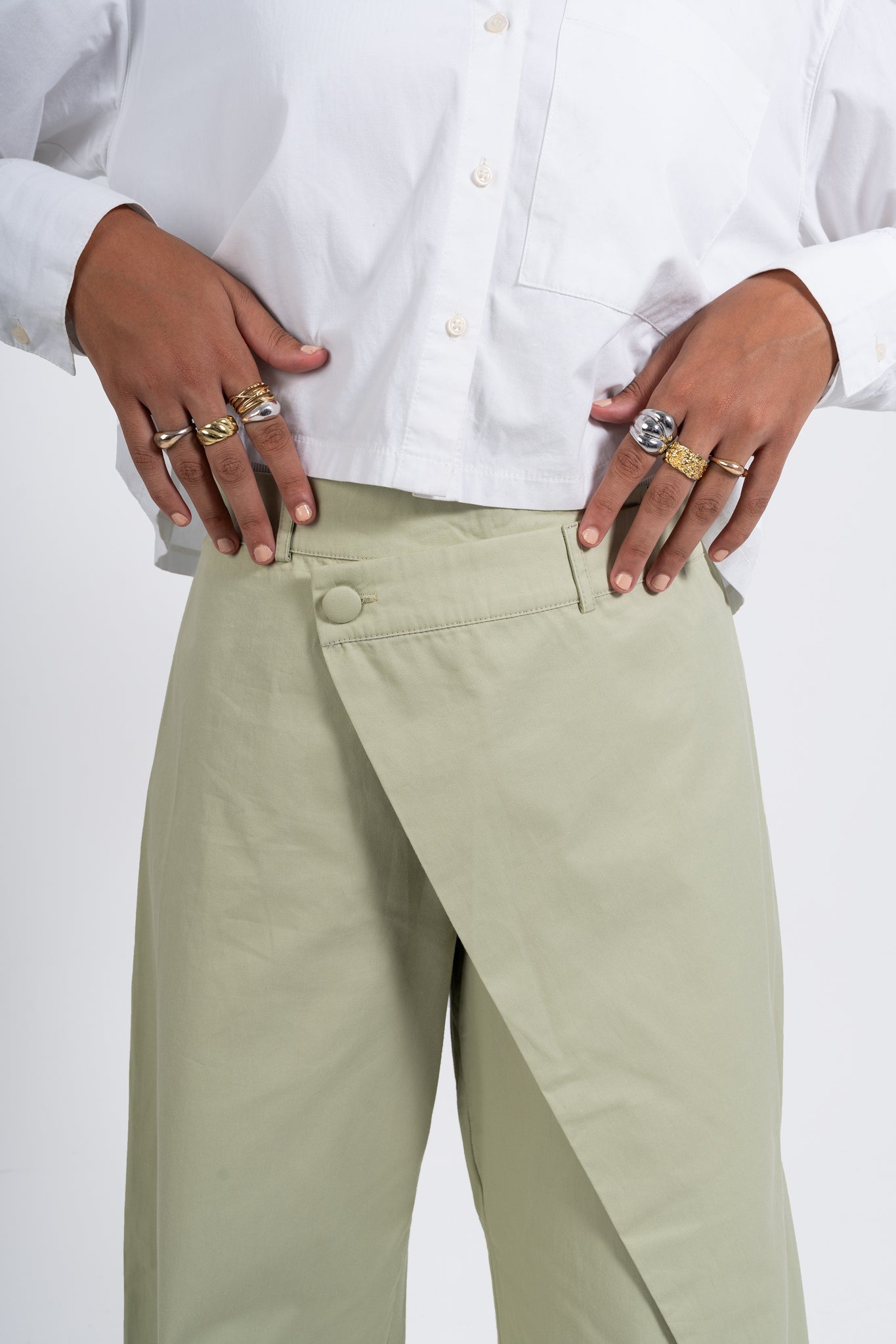 Mint OverLap Pants
