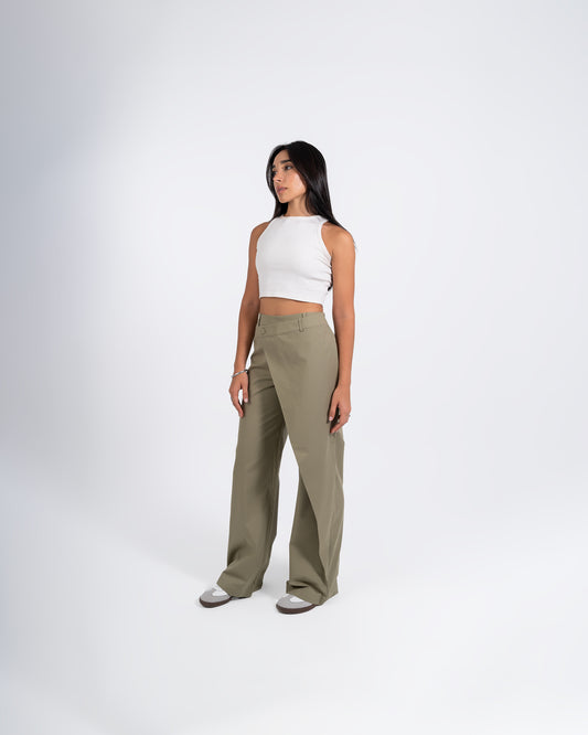 Olive OverLap Pants