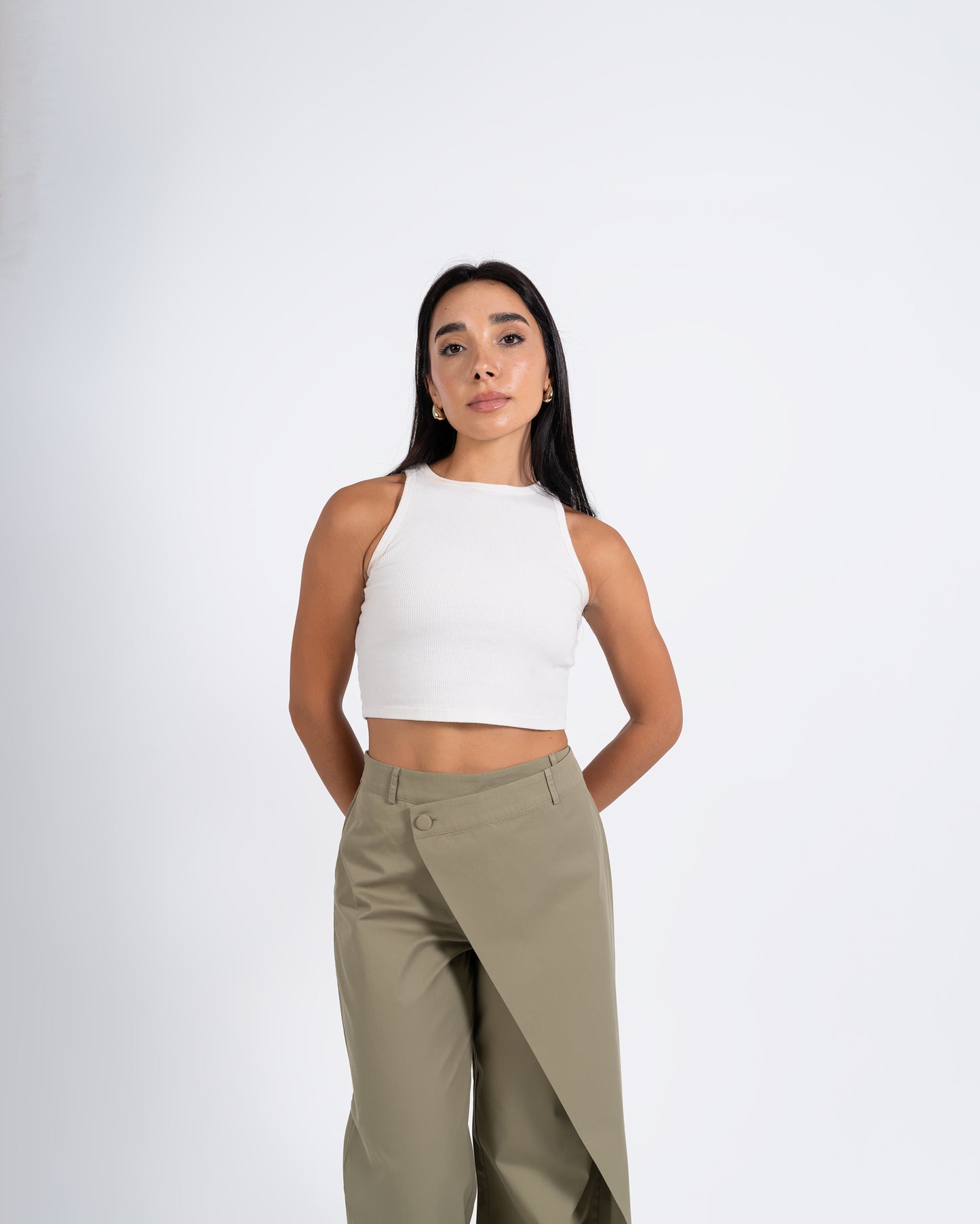 Olive OverLap Pants