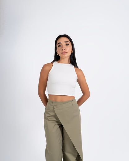 Olive OverLap Pants