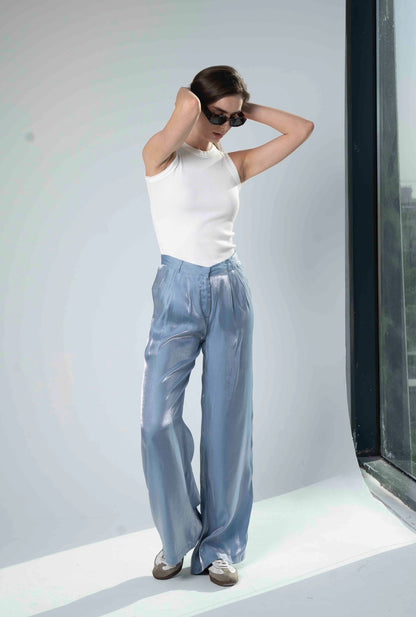 Love Me Shimmer Pants in Blue