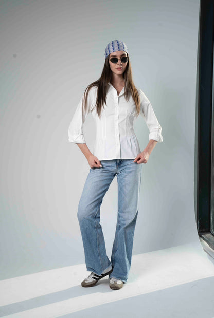Hourglass Shirt in White