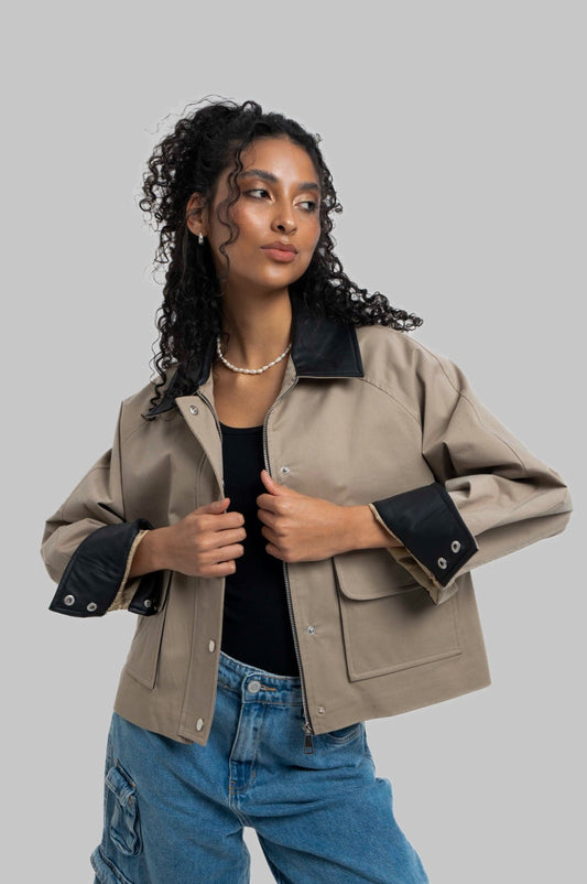 The Barn Jacket in Olive Gabardine