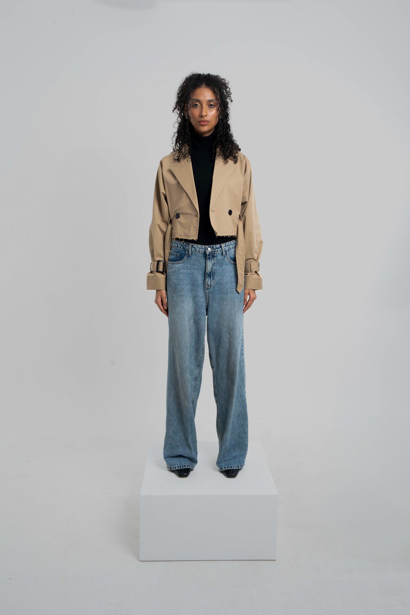 The Mini Trench in Beige