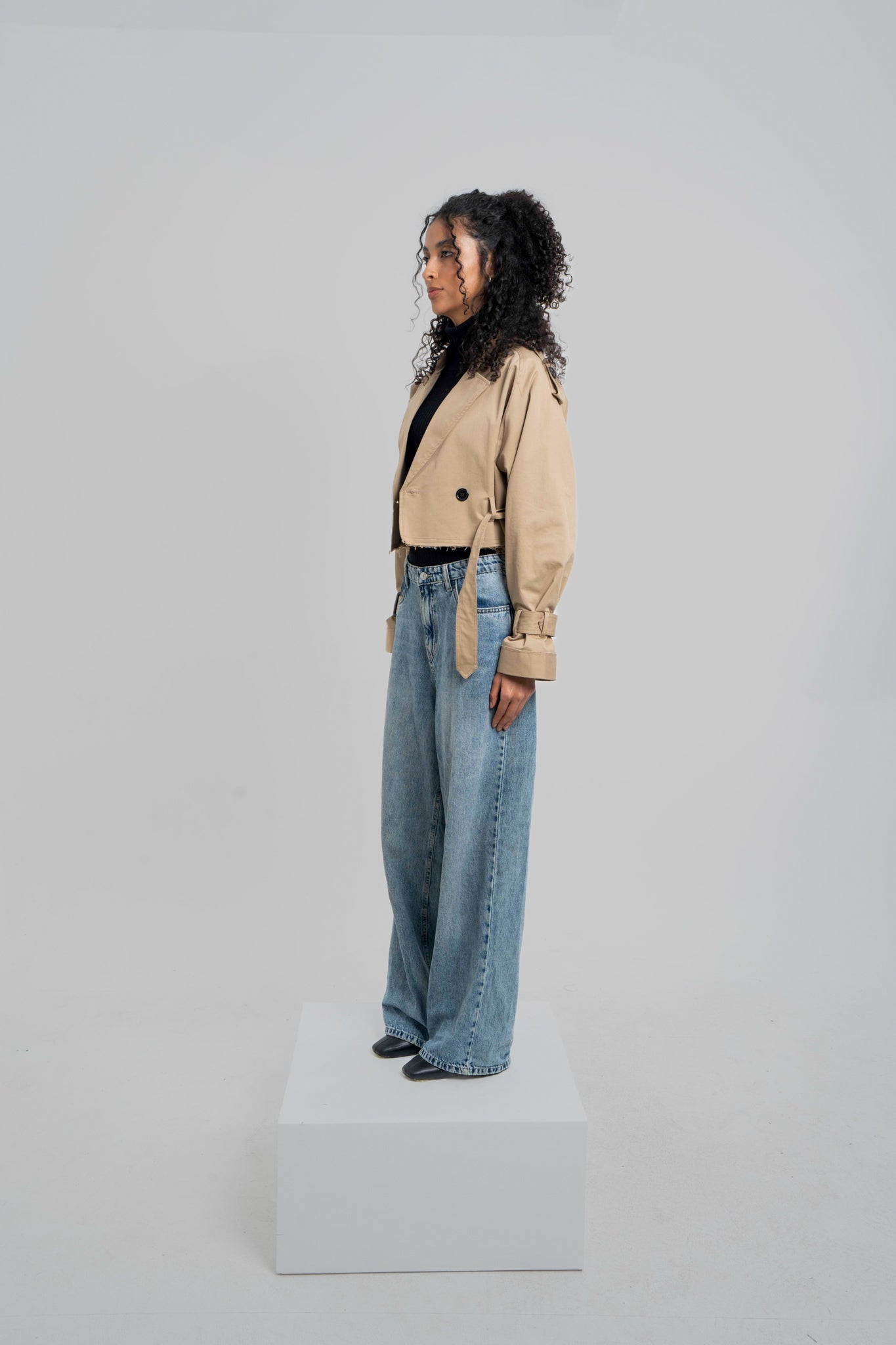 The Mini Trench in Beige