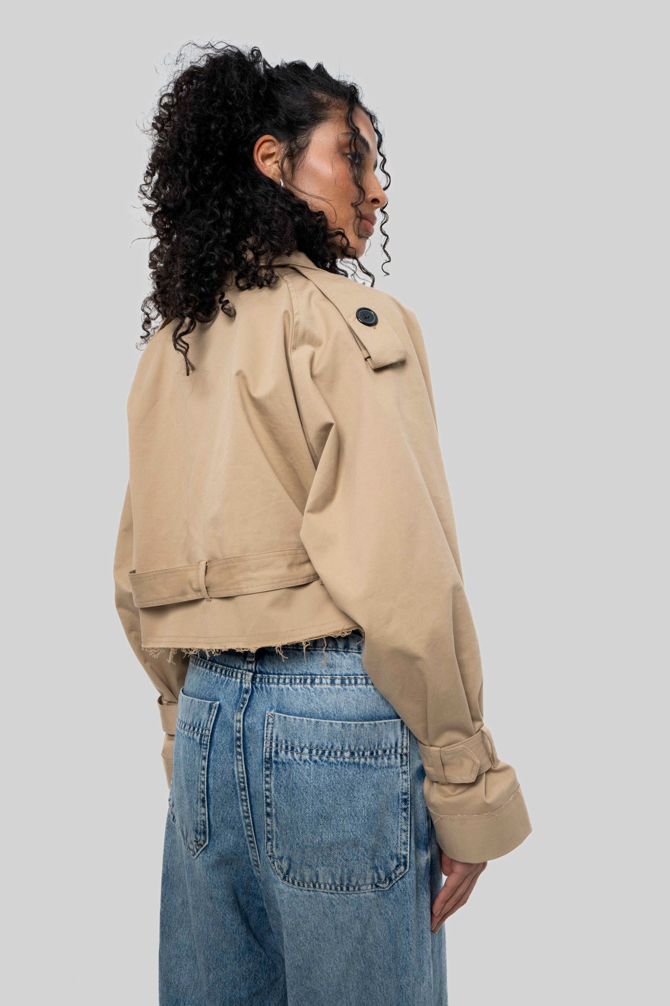 The Mini Trench in Beige