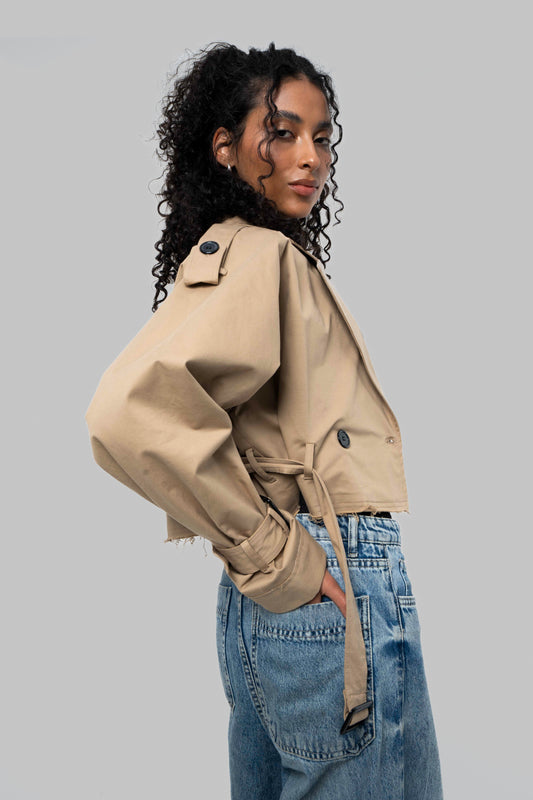 The Mini Trench in Beige