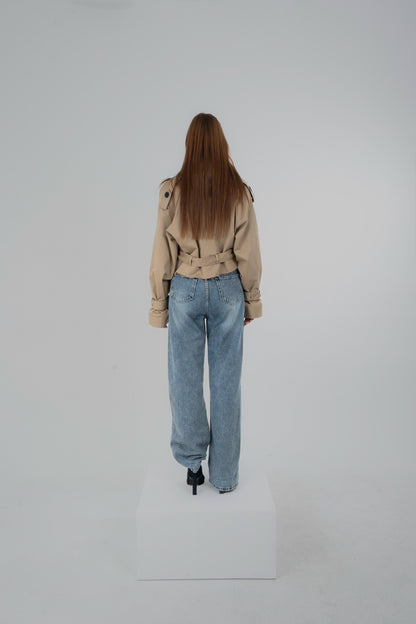 The Mini Trench in Beige