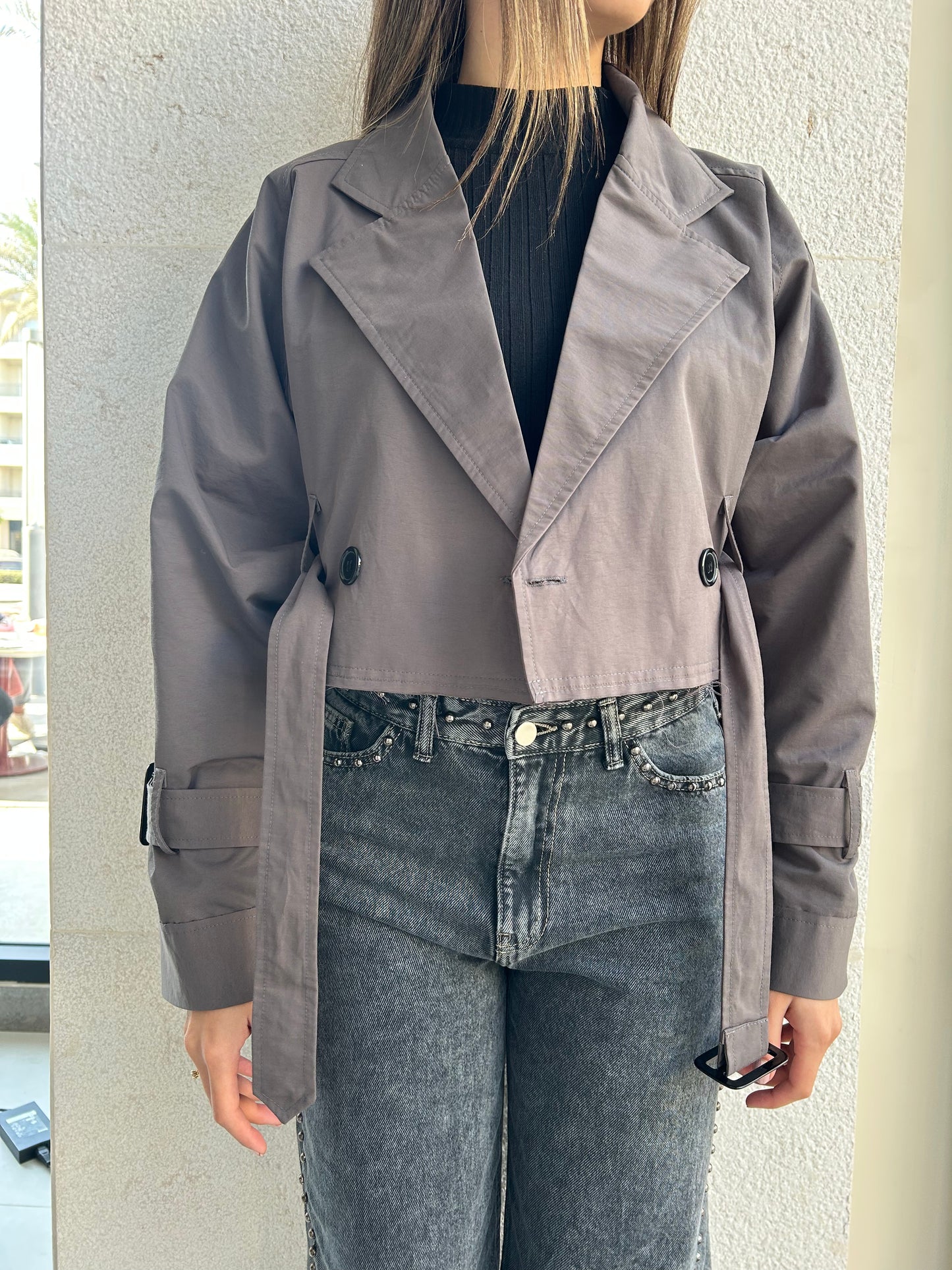 The Mini Trench in Grey