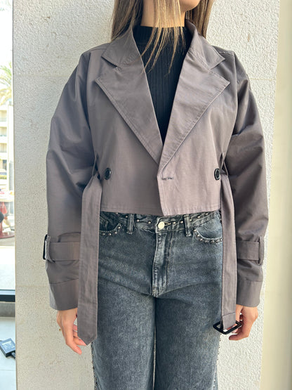 The Mini Trench in Grey