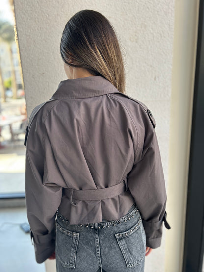 The Mini Trench in Grey