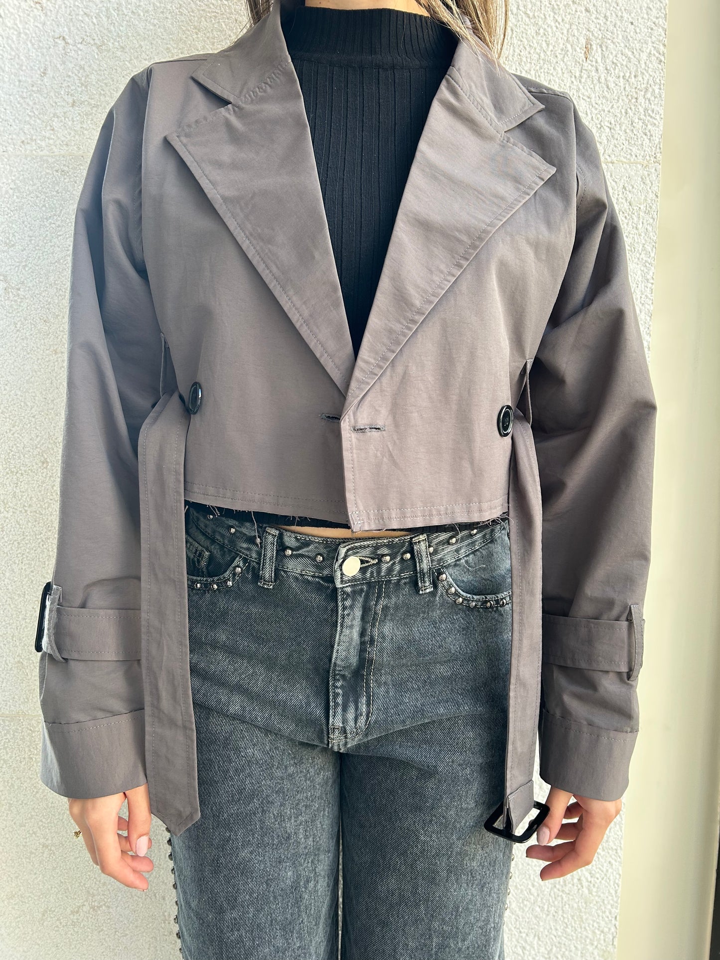 The Mini Trench in Grey