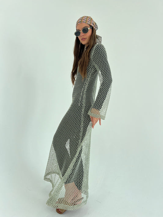 Beach Dress in Glowing Mint