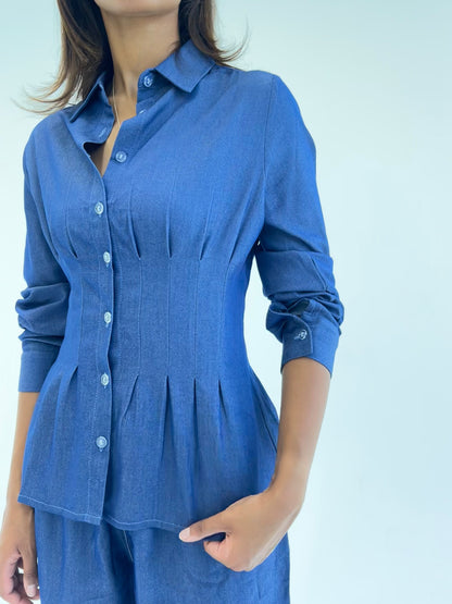 Hourglass Shirt in Light Jeans