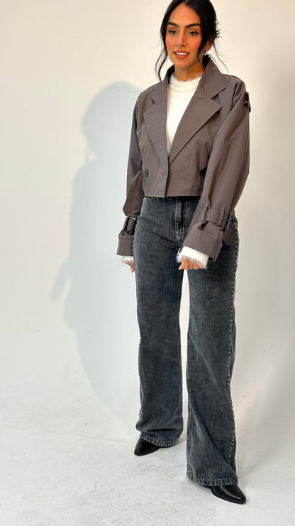 The Mini Trench in Grey