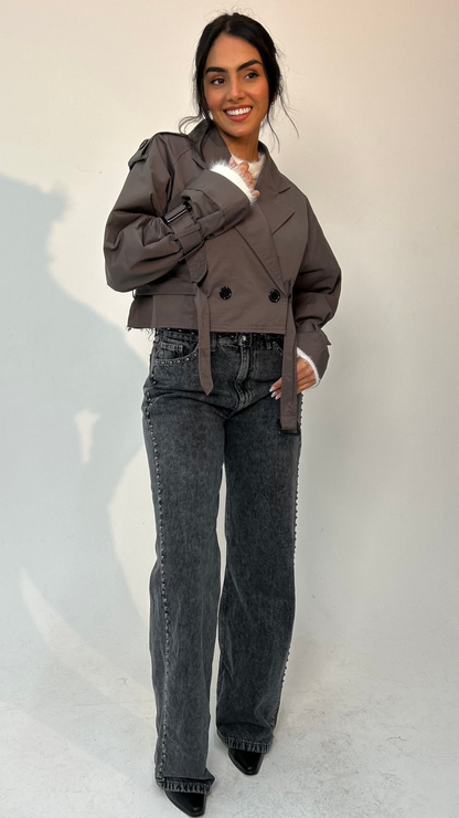 The Mini Trench in Grey