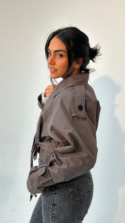 The Mini Trench in Grey