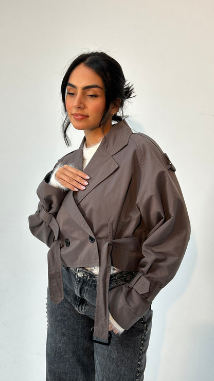 The Mini Trench in Grey