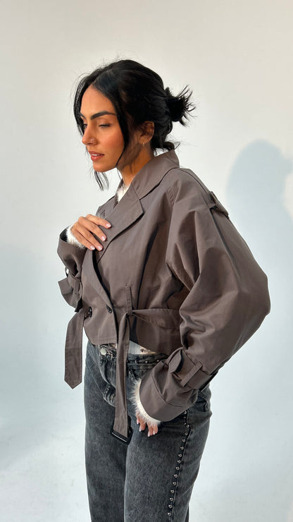 The Mini Trench in Grey