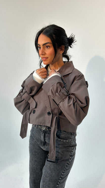 The Mini Trench in Grey