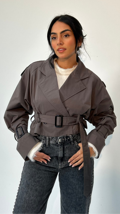 The Mini Trench in Grey