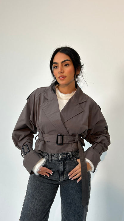 The Mini Trench in Grey