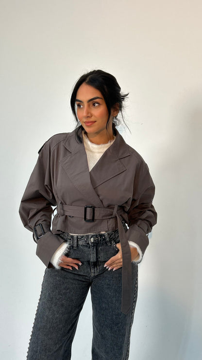 The Mini Trench in Grey