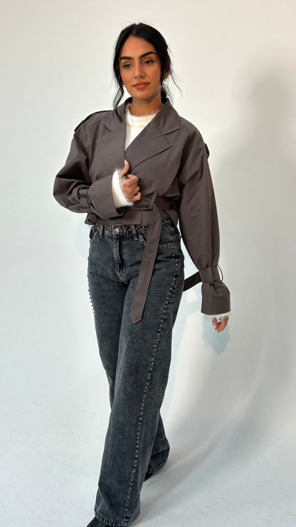 The Mini Trench in Grey