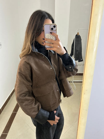 The Barn Jacket in Brown Suede