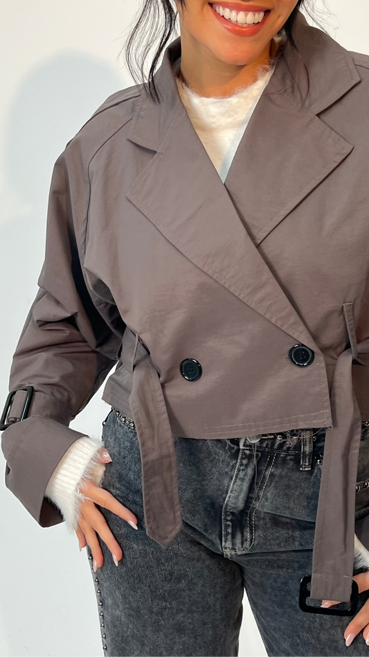 The Mini Trench in Grey
