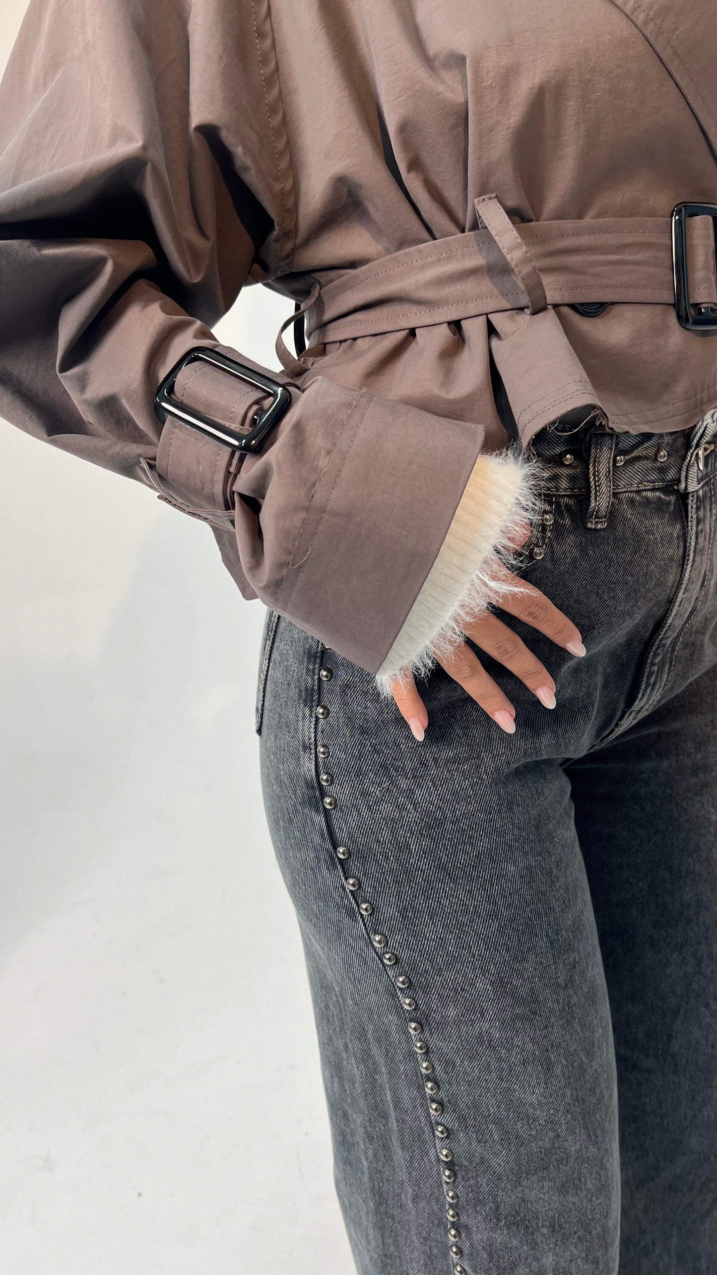 The Mini Trench in Grey