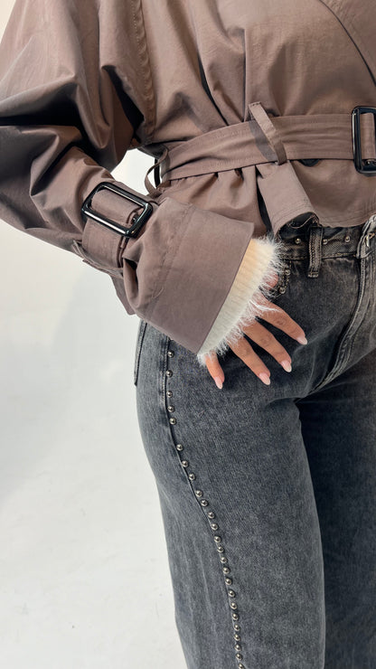 The Mini Trench in Grey
