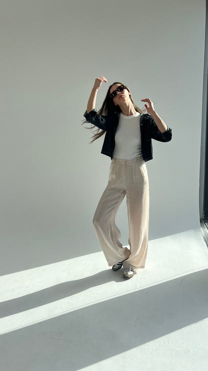 Love Me Shimmer Pants in Nude